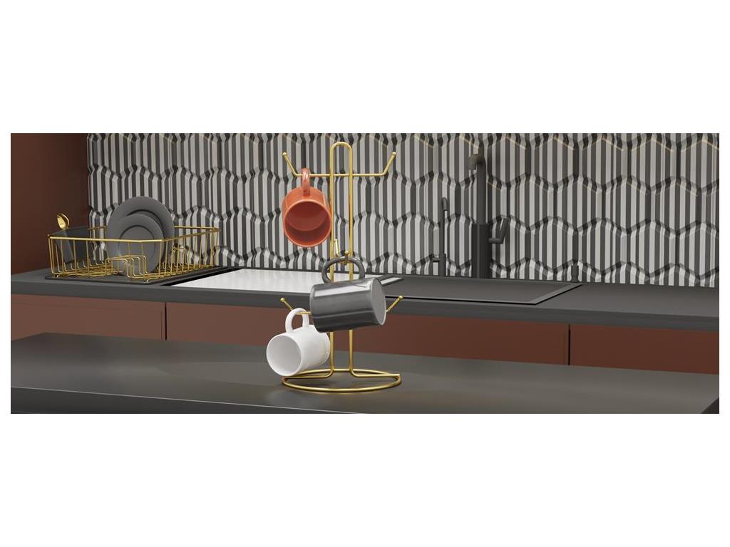 AIQ TOOLS II Suport din metal negru pentru cani pe verticala (SM017-B) AIQ TOOLS II Suport din metal negru pentru cani pe verticala (SM017-B)